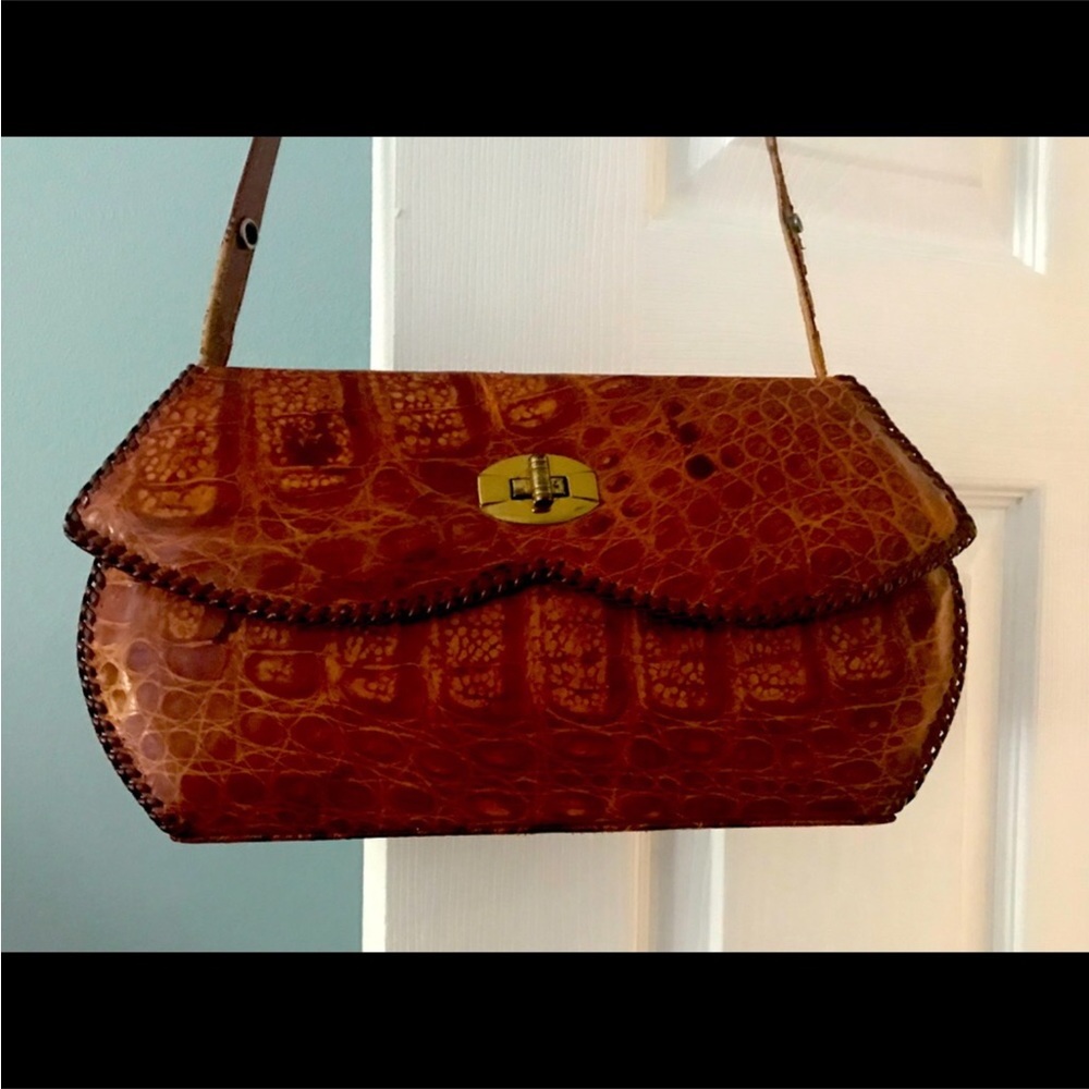 Vintage Alligator Handbag Pre-Revolution Cuban